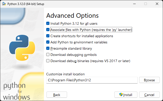 ad options