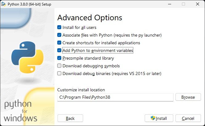 python 3.8 installation