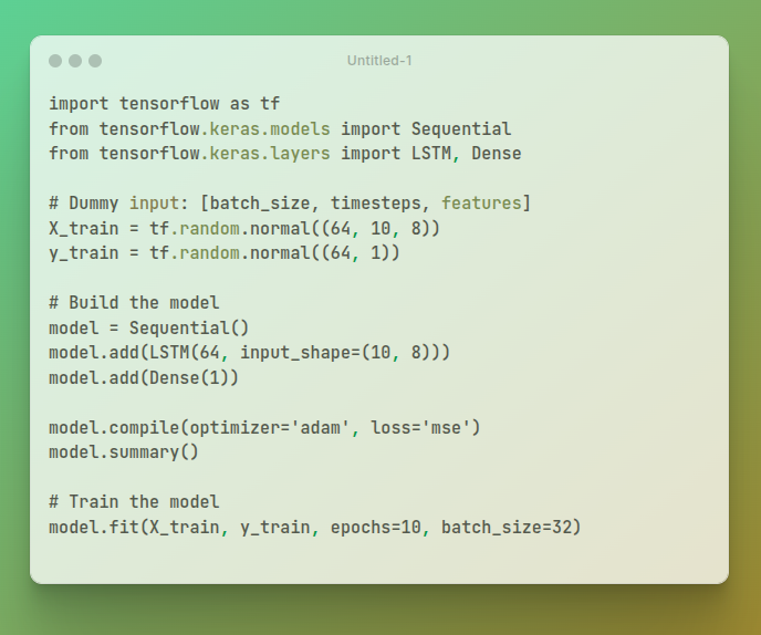 lstm tensorflow example