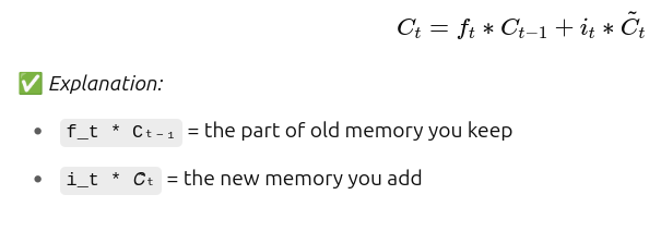 lstm forward propagation formula 4