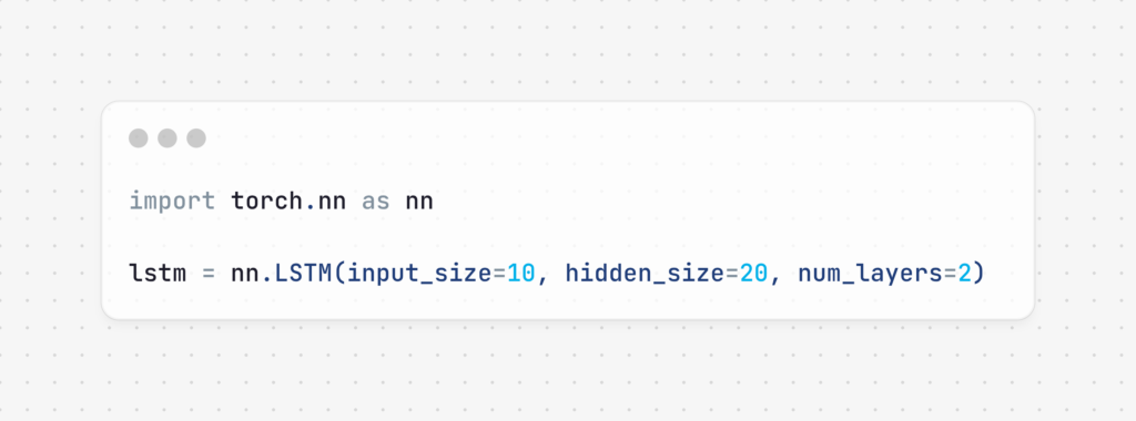 Code Image for Mathematical Foundations for LSTM