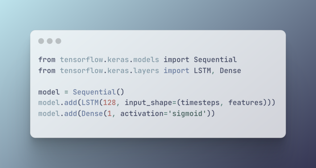 lstm architecture framwork example